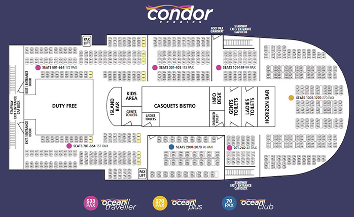 Condor Liberation Seating Plan
