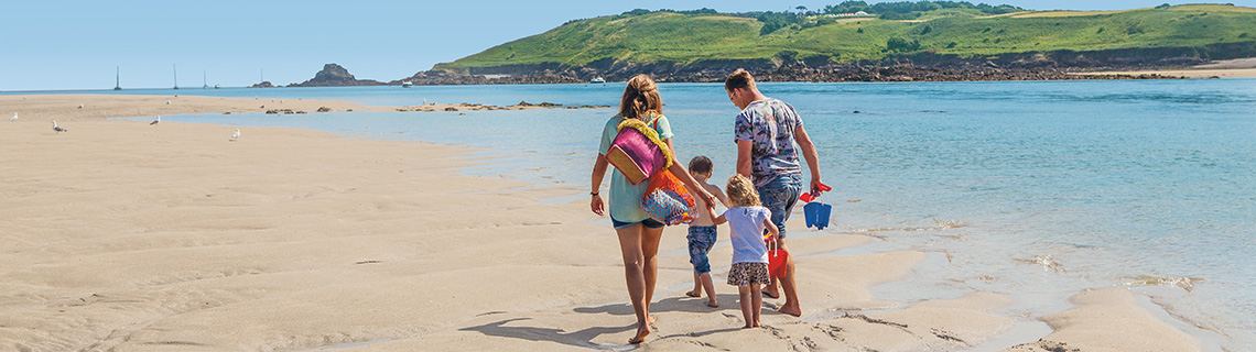 Guernsey Beach Family